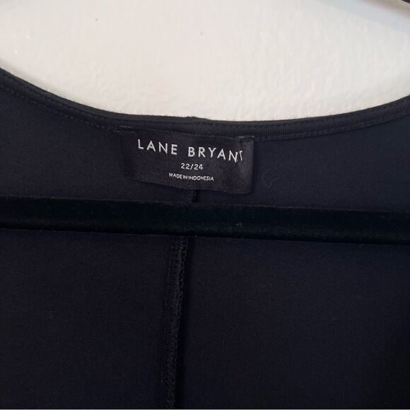 Lane Bryant Top Blouse Long Sheer Sleeves Size 22/24 Black - Picture 4 of 6